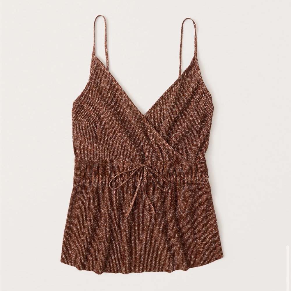 NWT Abercrombie & Fitch Brown Wrap Camisole Size Medium